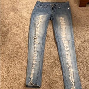 Bebe distressed jeans